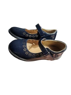 Gymboree Navy Patent Mary Jane Girls Dress Shoes Size 1 Like New